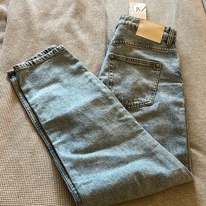 Zara High rise slim Mom ankle jeans